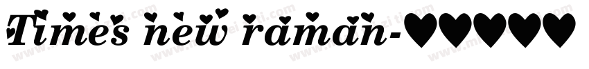 Times new raman字体转换